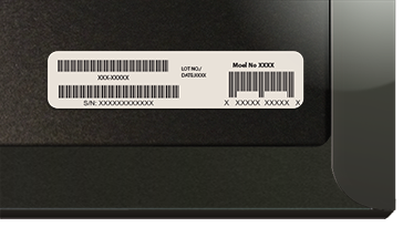Barcode on Surface Cover packaging