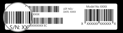 Serial number on Surface packaging
