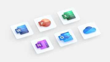 Illustration of Office icons
